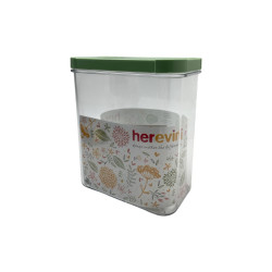 Recipiente 4Home Verde 1.8L | Conservación práctica y segura de alimentos